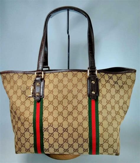 gucci black nylon tote|real gucci tote bag.